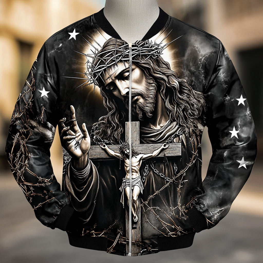 High-end Luxury  Fashion Crew Neck Jacket 