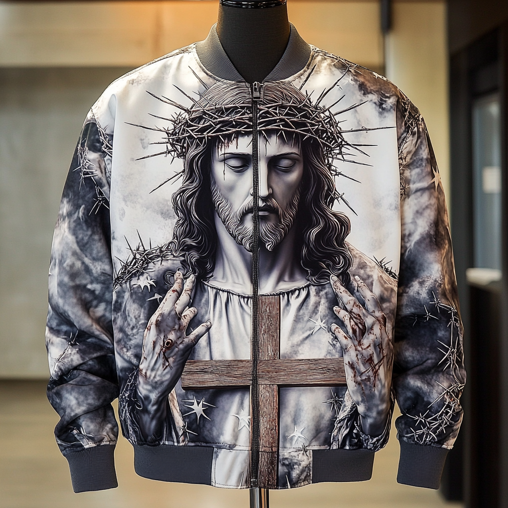 High-end Luxury  Fashion Crew Neck Jacket 