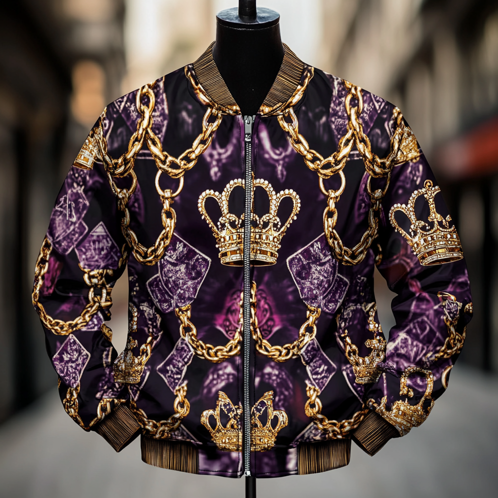 High-end Luxury  Fashion Crew Neck Jacket 
