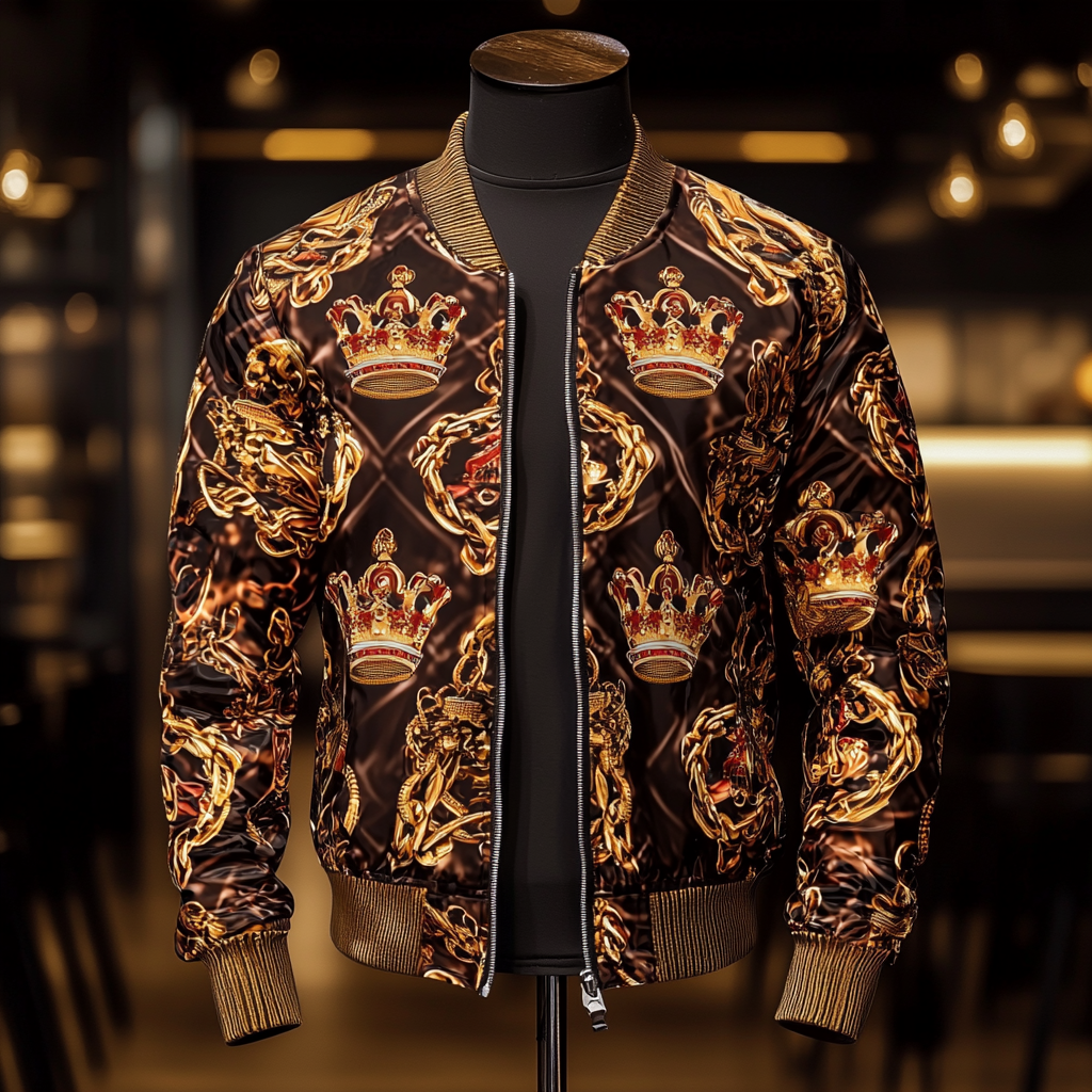 High-end Luxury  Fashion Crew Neck Jacket 