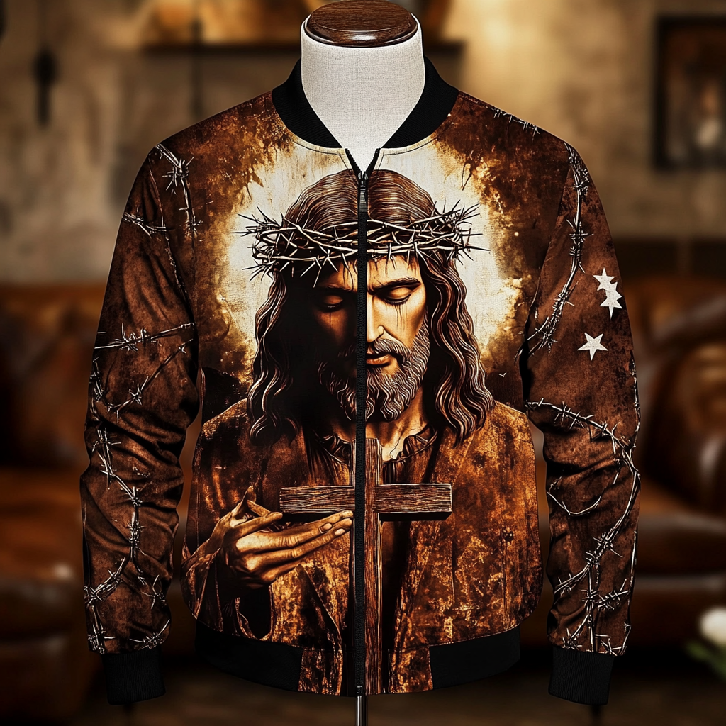 High-end Luxury  Fashion Crew Neck Jacket 