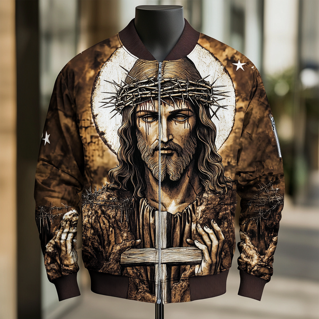 High-end Luxury  Fashion Crew Neck Jacket 