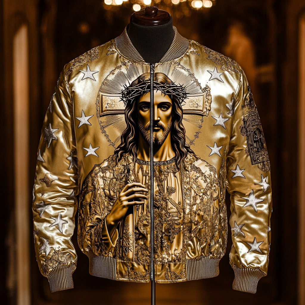 High-end Luxury  Fashion Crew Neck Jacket 