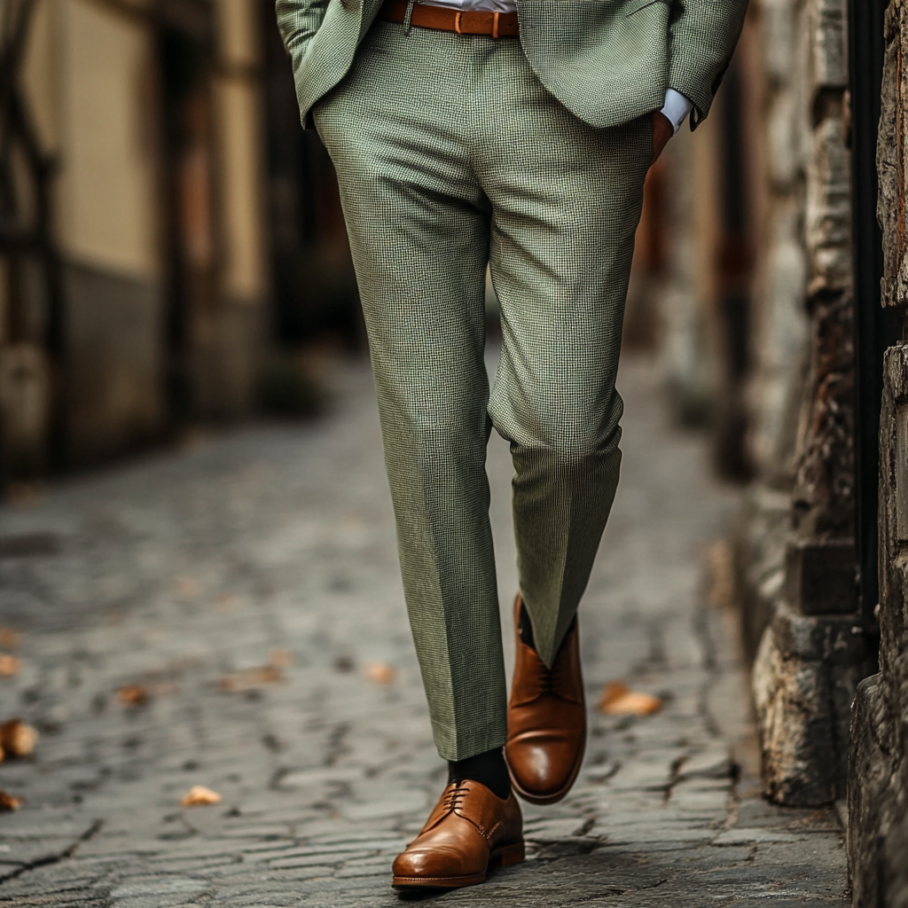 Men's fashion Slim-fit Pants Business Casual Trousers