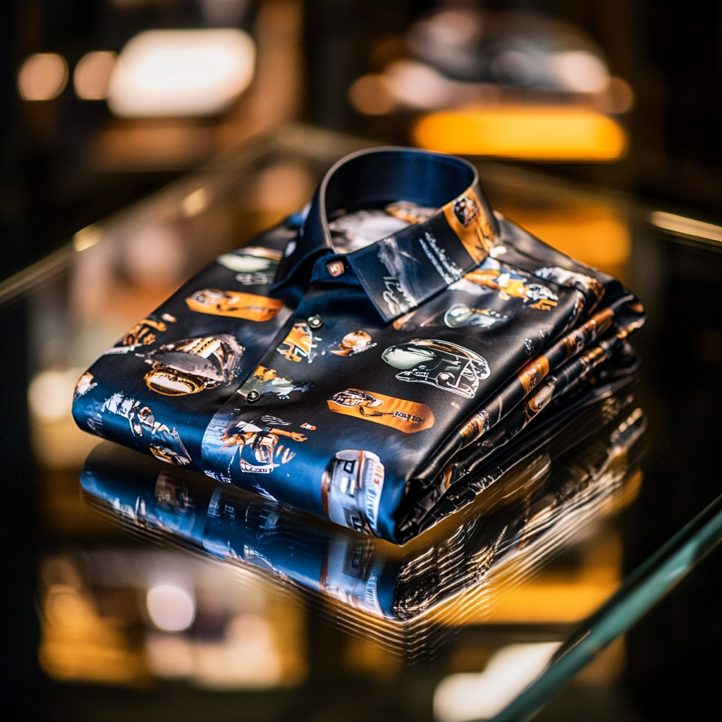 Perfect Fit Comfortable Luxurious Super Bowl Exclusive Design Pattern Casual vacation Long Sleeve Shirt