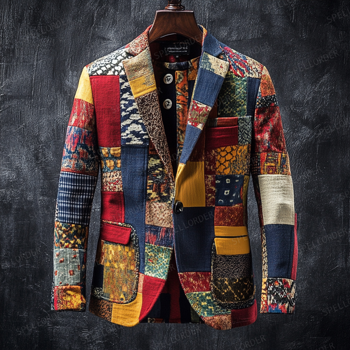 Men's Luxury Embroidery  Business Casual Fashion Blazer Jacket Suit  Jacke Anzug