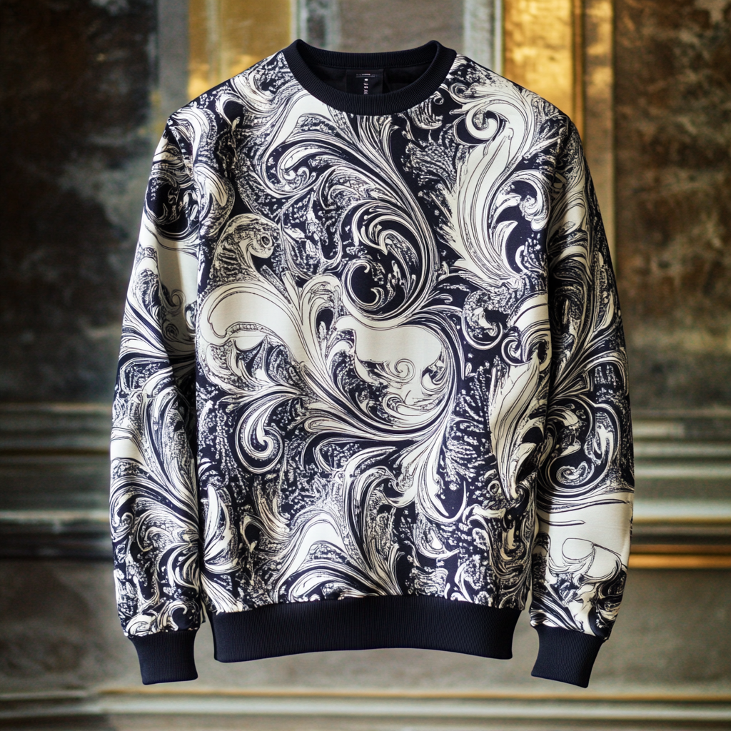 Embrace Modern Elegance Stylish Prestige Man Sweatshirt