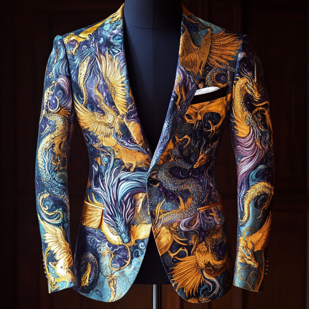 Men's Luxury Business Casual Fashion Blazer Jacket 100% Hand Woven Raw Silk Suit