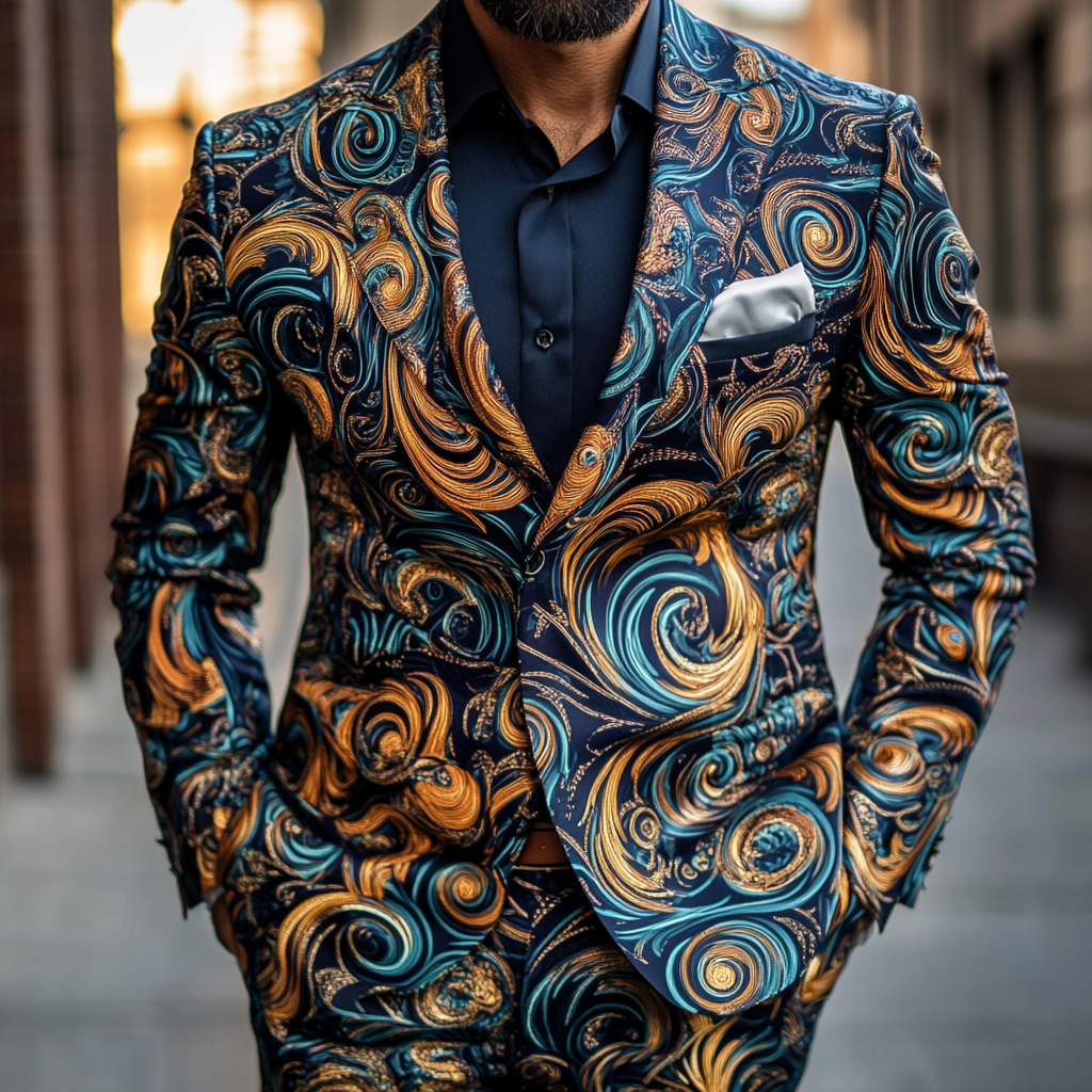 Men's Luxury Business Casual Fashion Blazer Jacket 100% Hand Woven Raw Silk Suit