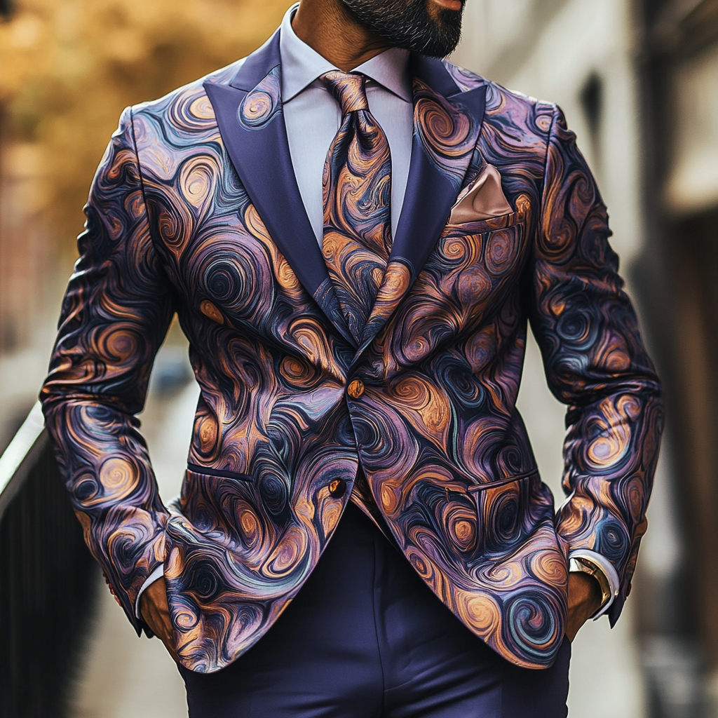 Men's Luxury Business Casual Fashion Blazer Jacket 100% Hand Woven Raw Silk Suit