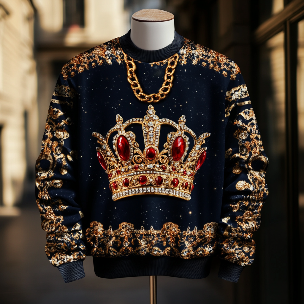 Opulent Cashmere Sweater In Refined Design and Luxe Detailing 100% High Quality