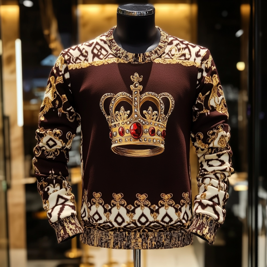 Opulent Cashmere Sweater In Refined Design and Luxe Detailing 100% High Quality