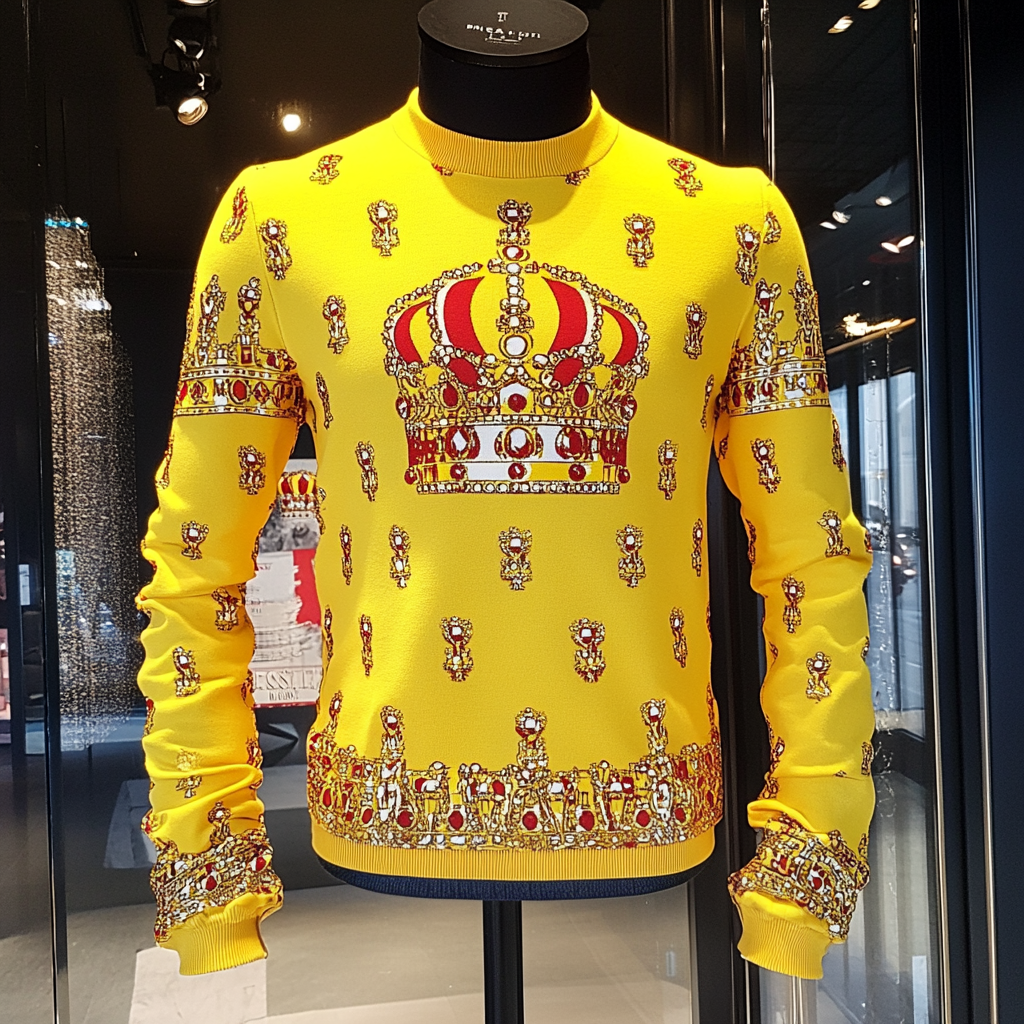 Opulent Cashmere Sweater In Refined Design and Luxe Detailing 100% High Quality