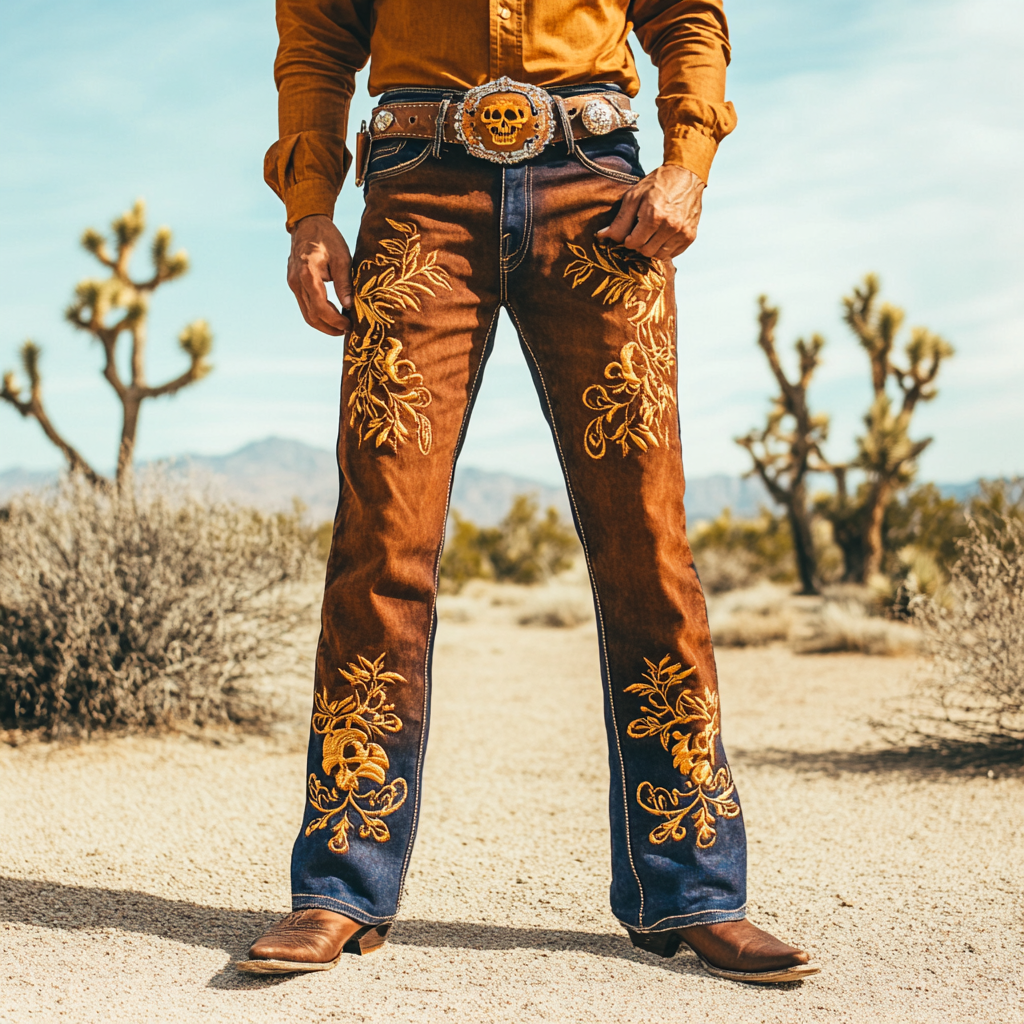 American western style jeans 