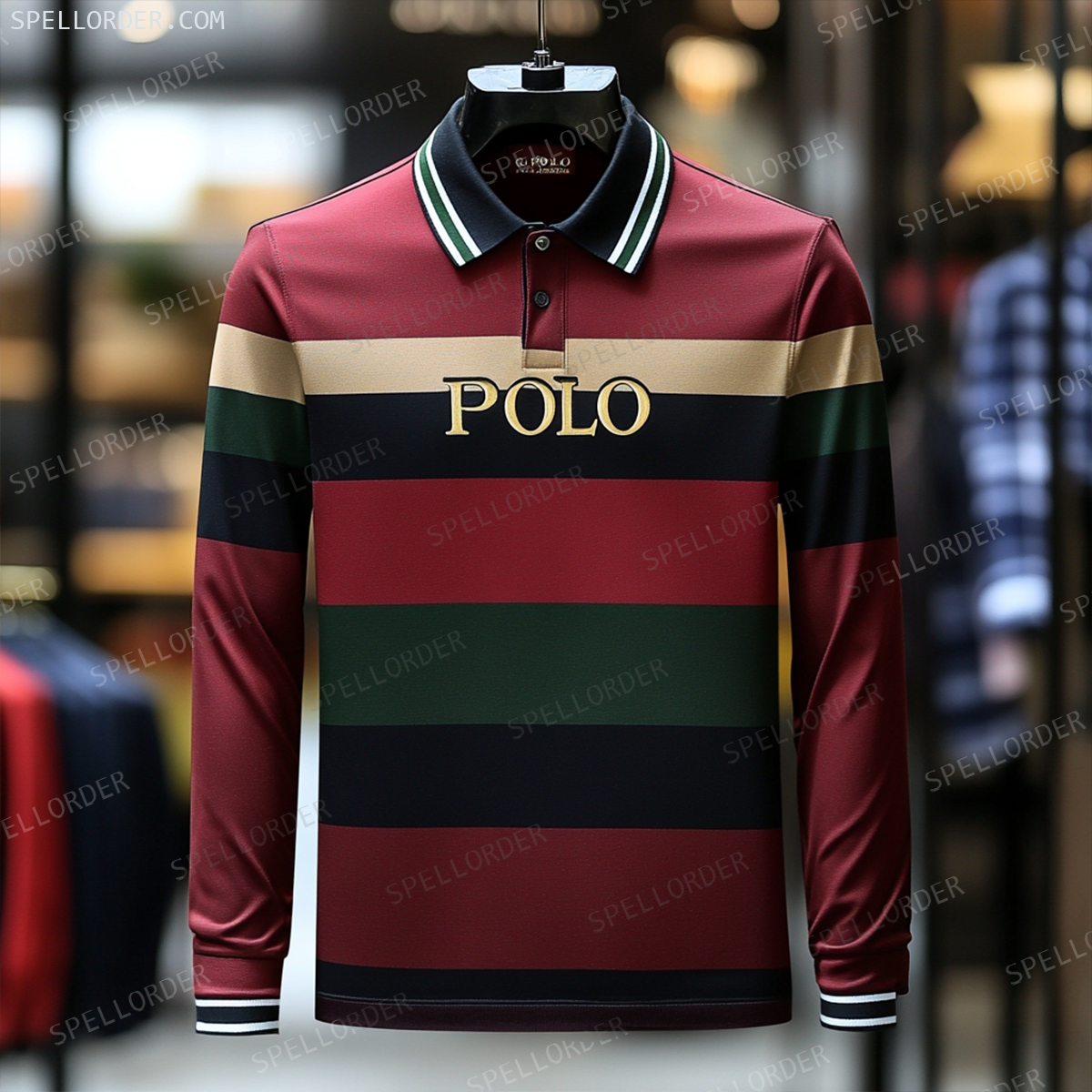 Classic comfortable business leisure vacation Long Sleeve Polo Shirts