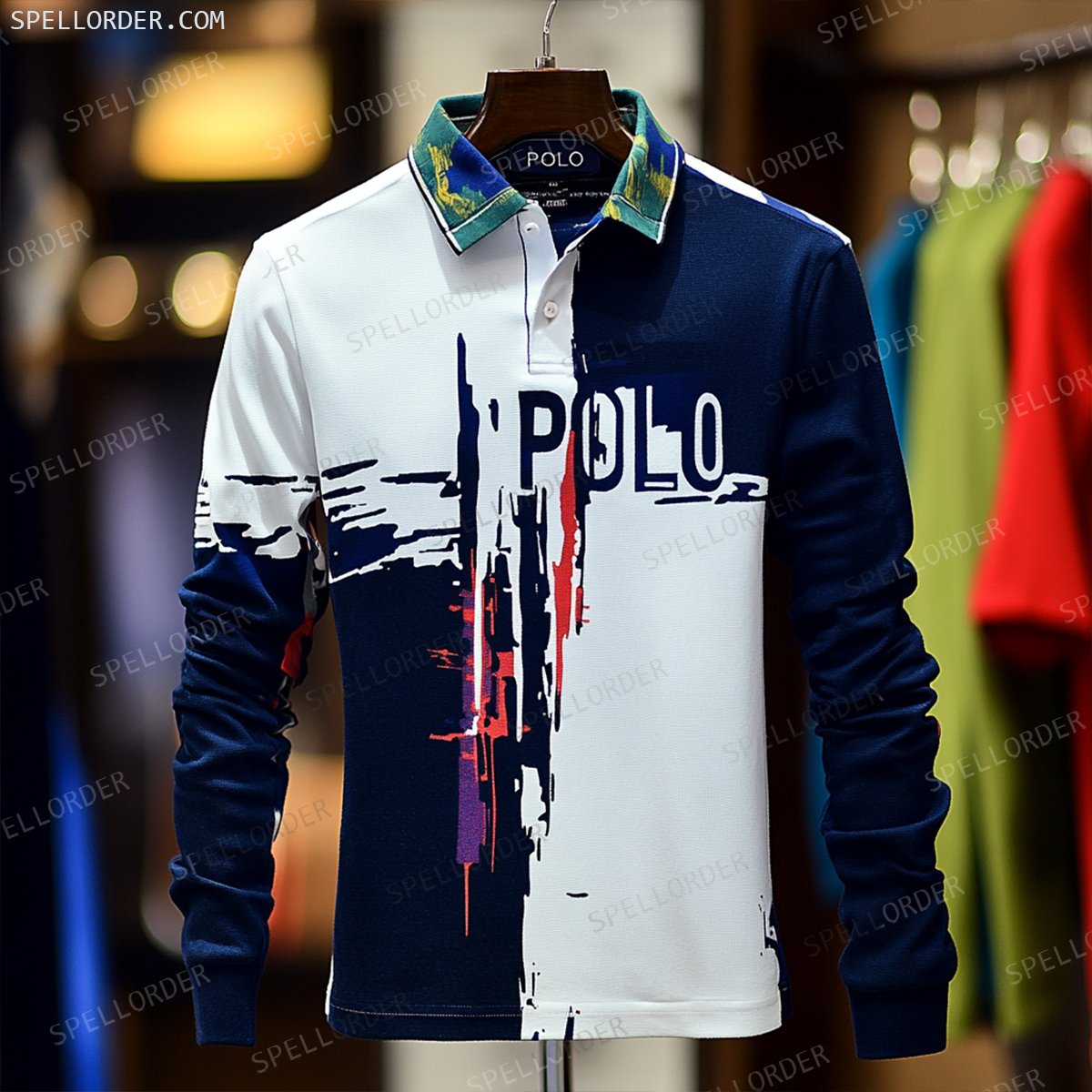 Classic comfortable business leisure vacation Long Sleeve Polo Shirts