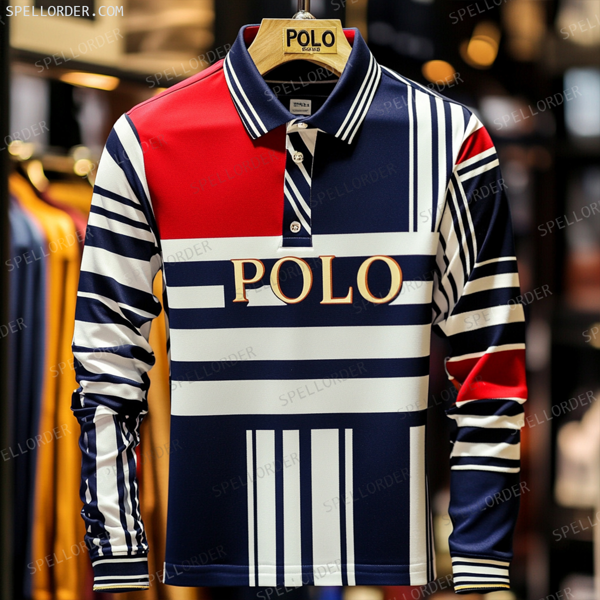 Classic comfortable business leisure vacation Long Sleeve Polo Shirts