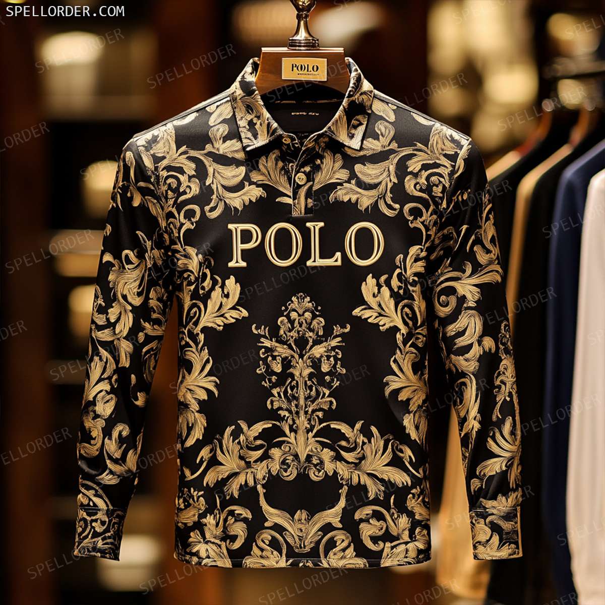 Classic comfortable business leisure vacation Long Sleeve Polo Shirts