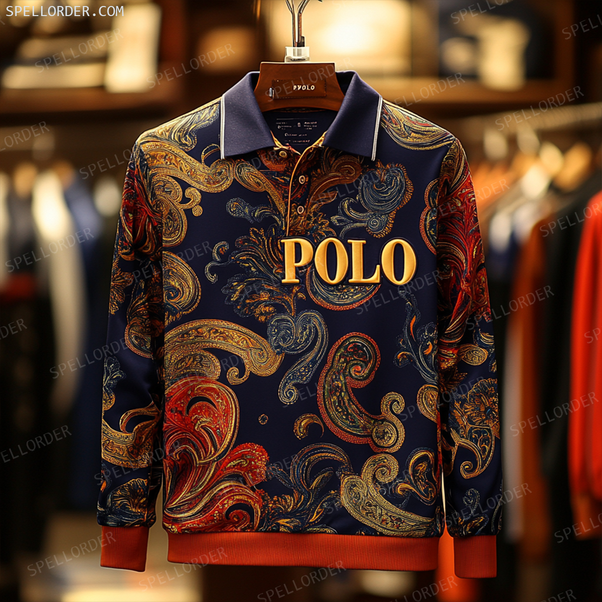 Classic comfortable business leisure vacation Long Sleeve Polo Shirts