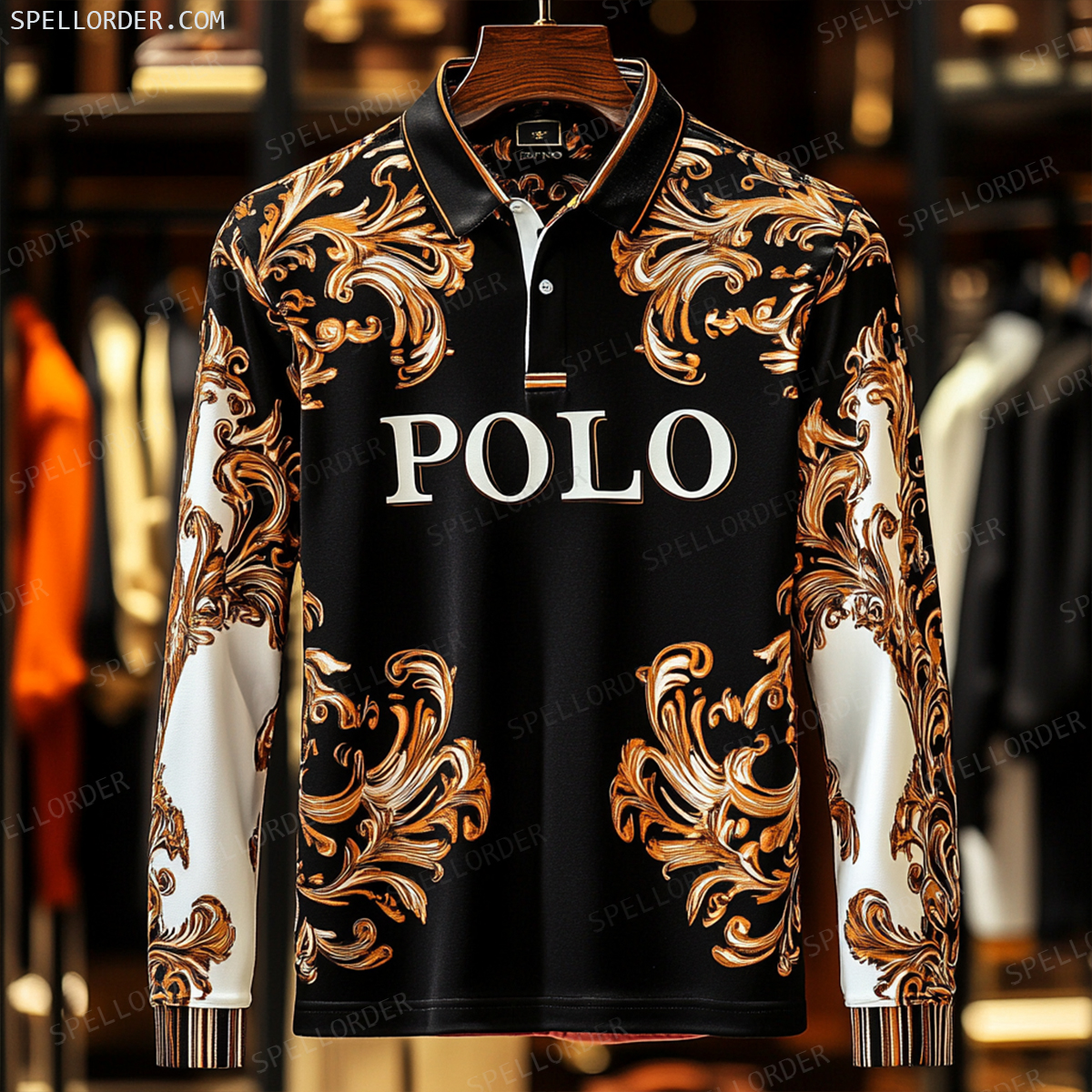 Classic comfortable business leisure vacation Long Sleeve Polo Shirts