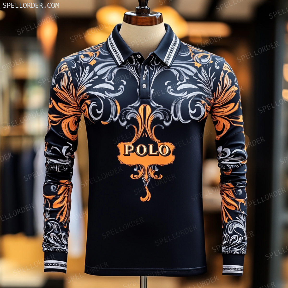 Classic comfortable business leisure vacation Long Sleeve Polo Shirts