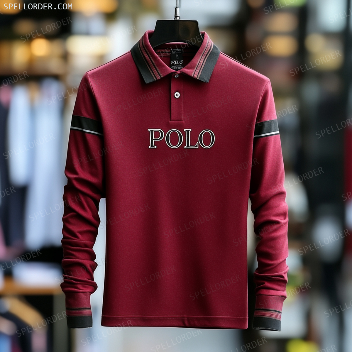 Classic comfortable business leisure vacation Long Sleeve Polo Shirts