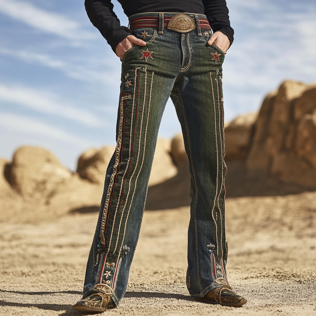 American western style jeans 