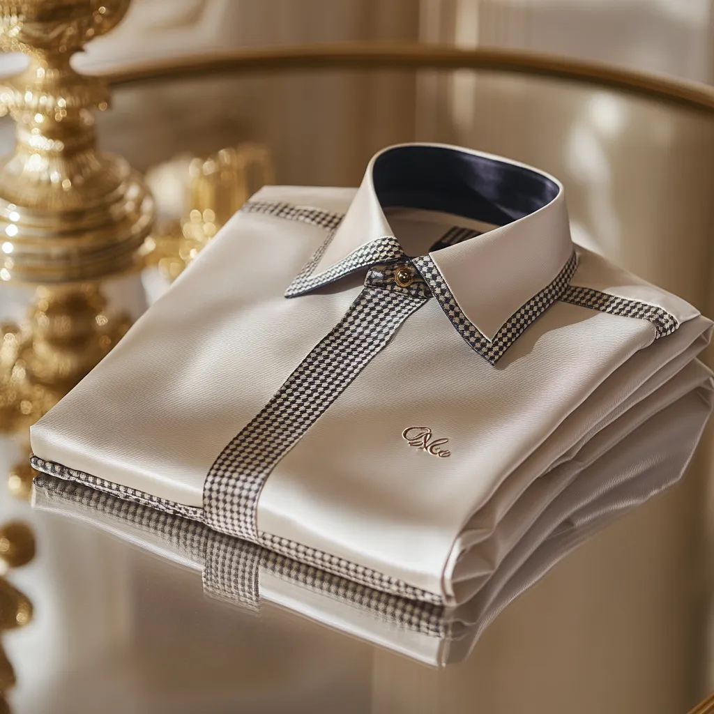 High Elasticity Soft Unique Men's Satin Luxe Print Short Sleeve Button Shirt