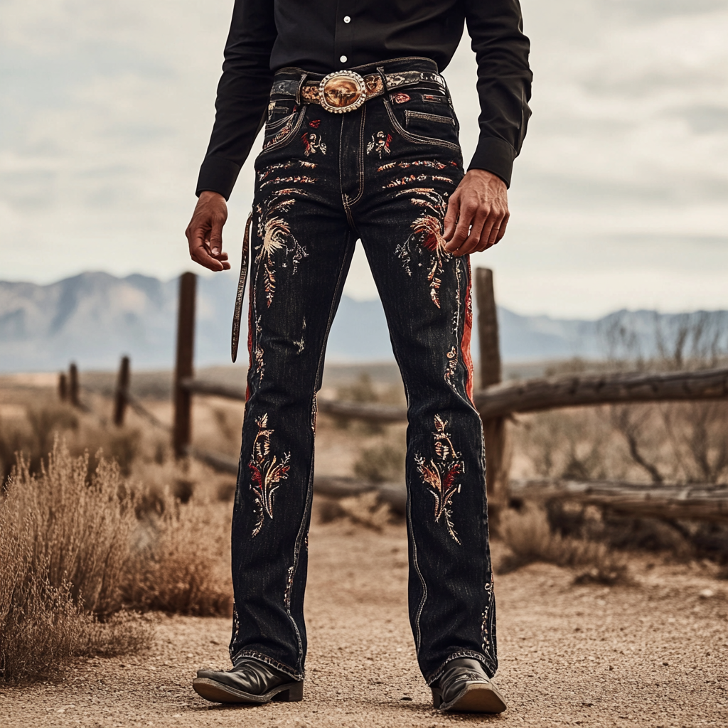 American western style jeans 