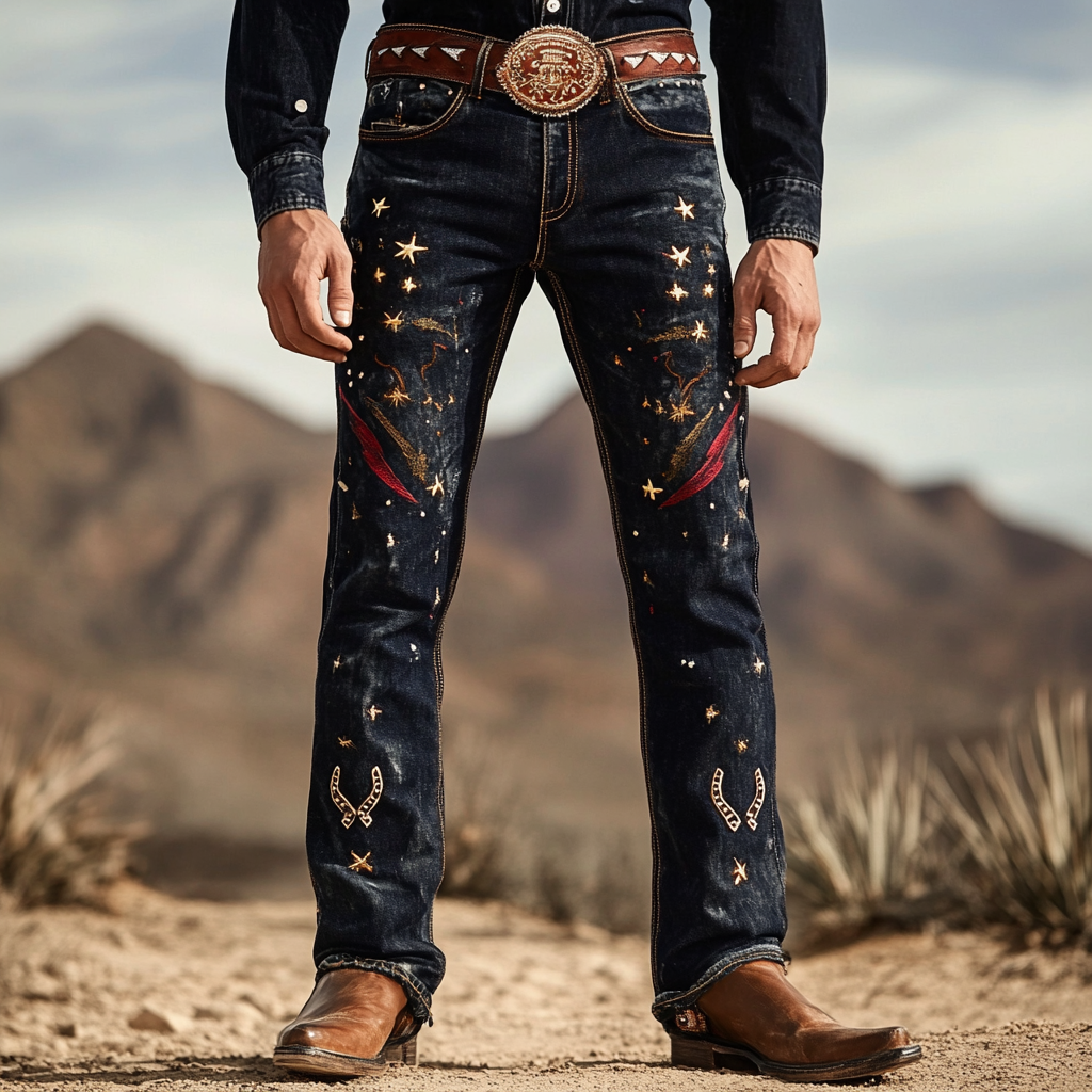 American western style jeans 