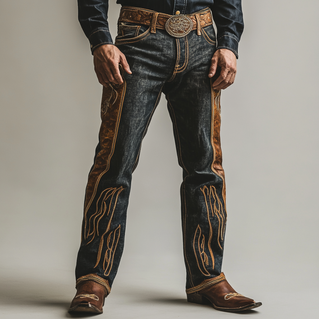 American western style jeans 