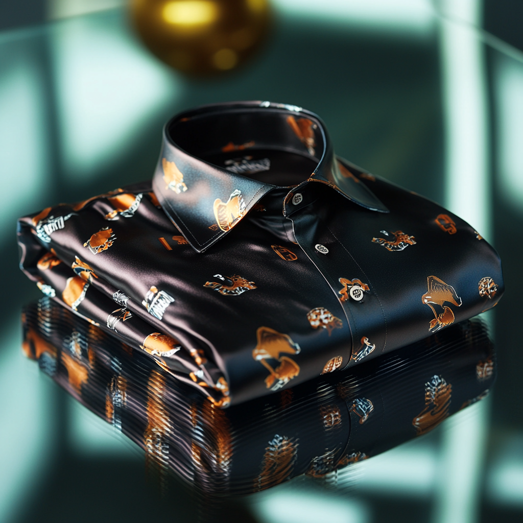 Perfect Fit Comfortable Luxurious Super Bowl Exclusive Design Pattern Casual vacation Long Sleeve Shirt