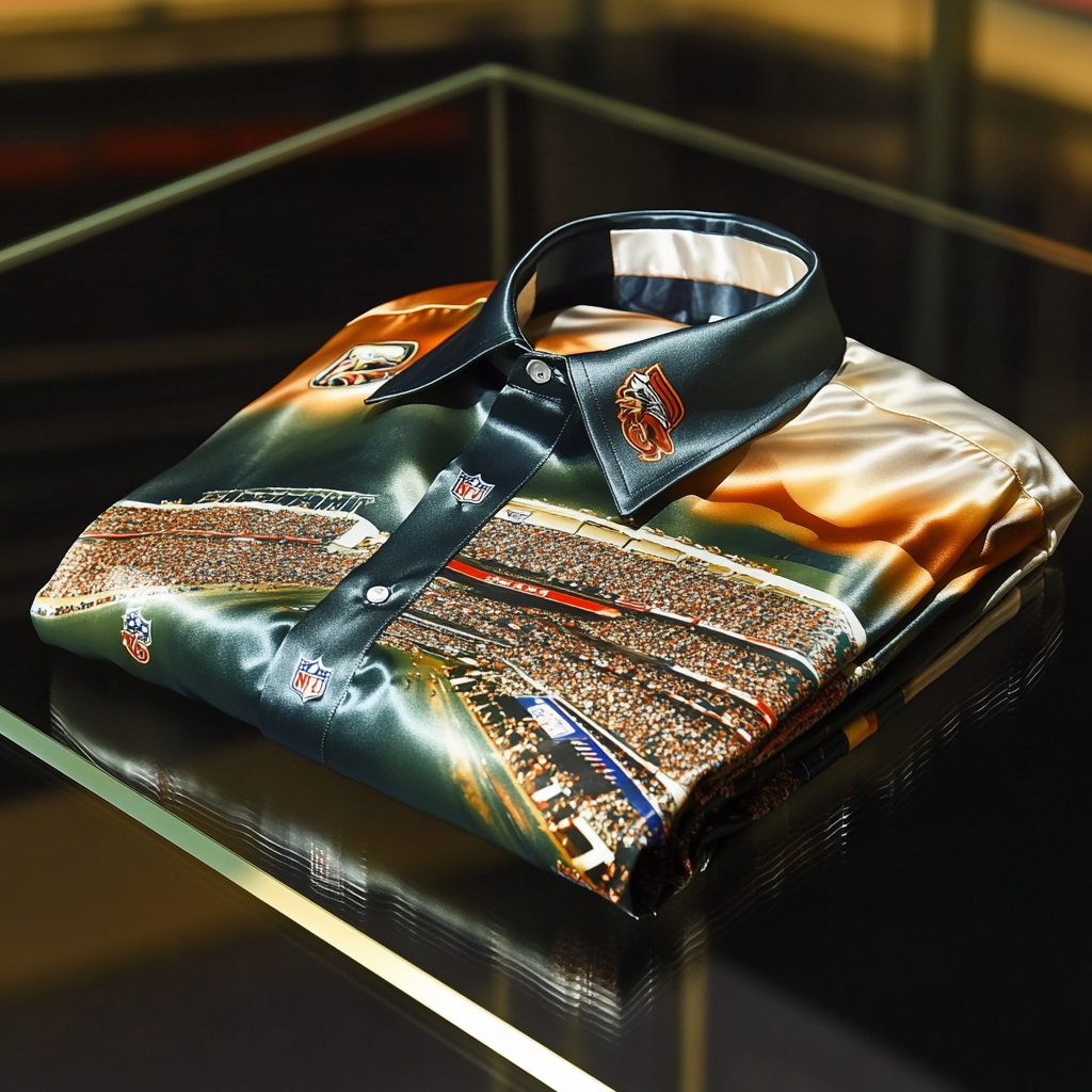 Perfect Fit Comfortable Luxurious Super Bowl Exclusive Design Pattern Casual vacation Long Sleeve Shirt