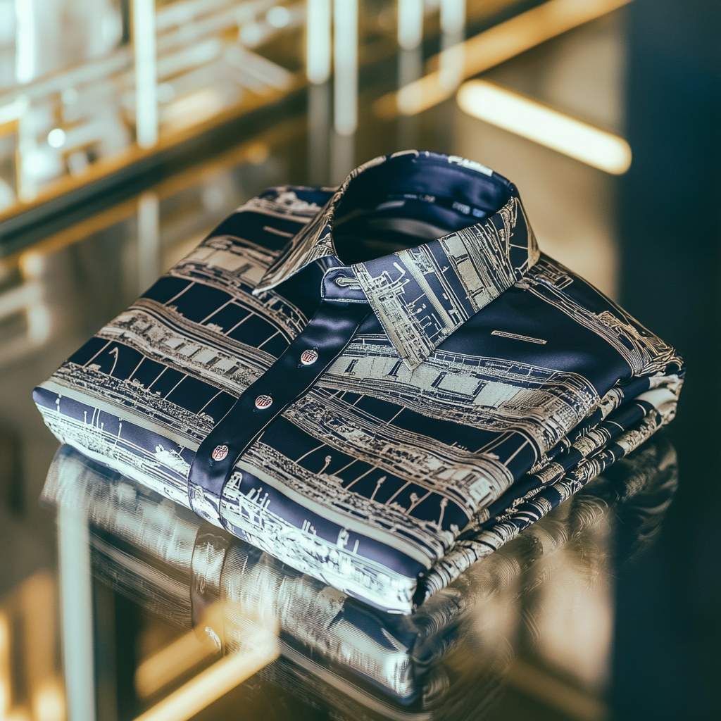 Perfect Fit Comfortable Luxurious Super Bowl Exclusive Design Pattern Casual vacation Long Sleeve Shirt