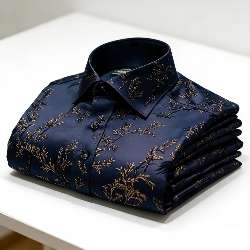 Luxury Premium High Elasticity Shirt Business Casual Out Vacation Long Sleeve Shirt