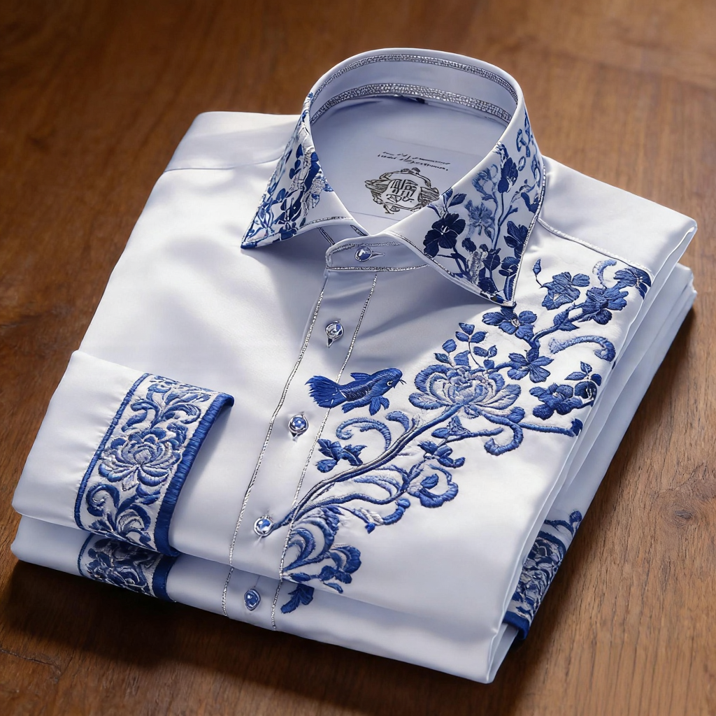 Luxury Premium High Elasticity Shirt Business Casual Out Vacation Long Sleeve Shirt