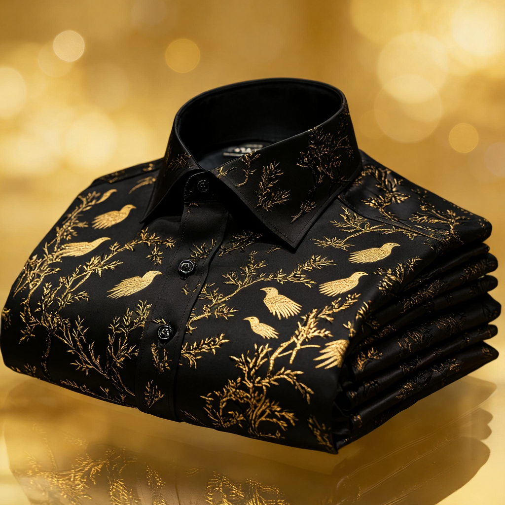 Luxury Premium High Elasticity Shirt Business Casual Out Vacation Long Sleeve Shirt