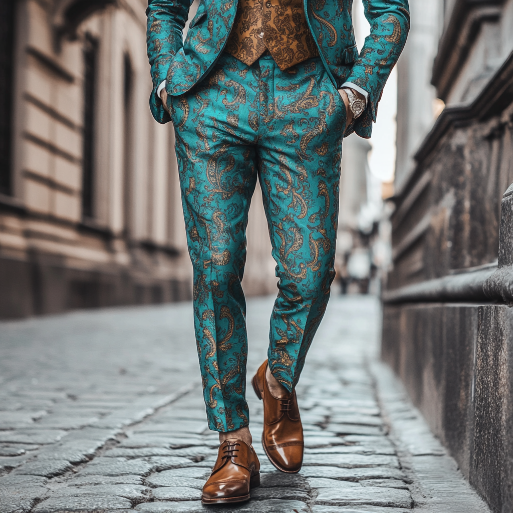 Men's fashion Slim-fit Pants Business Casual Trousers