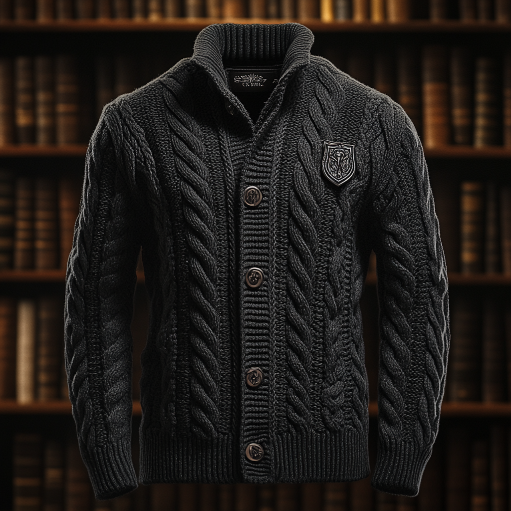 Men's Premium Knit Cardigan Jacket Very thick and warm