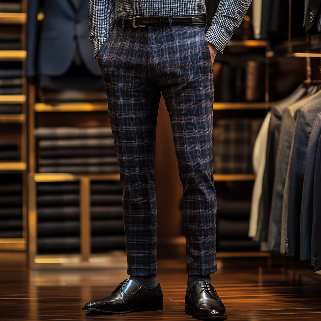 Men's fashion Slim-fit Pants Business Casual Trousers