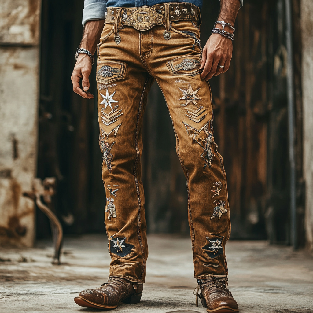 American western style jeans 