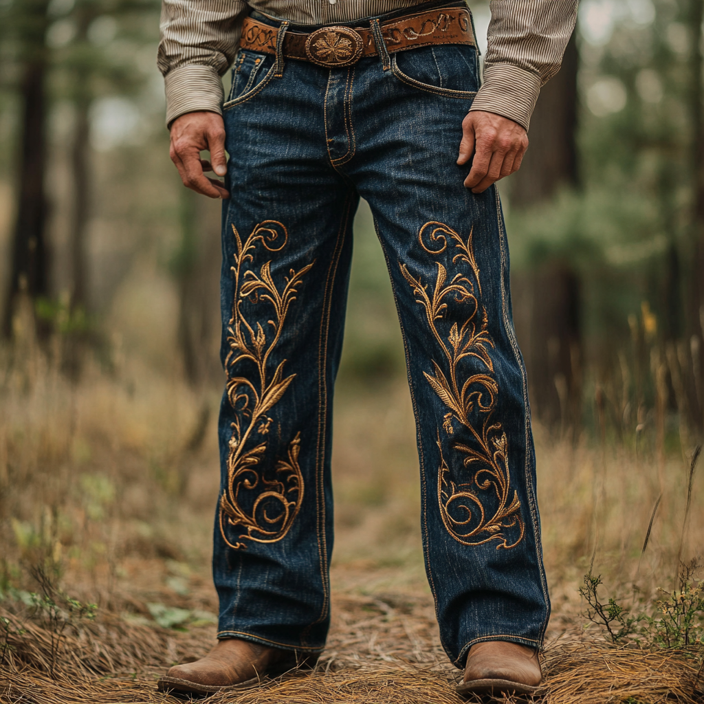 American western style jeans 