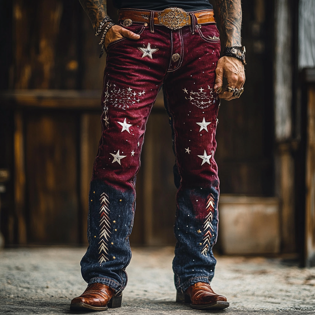American western style jeans 