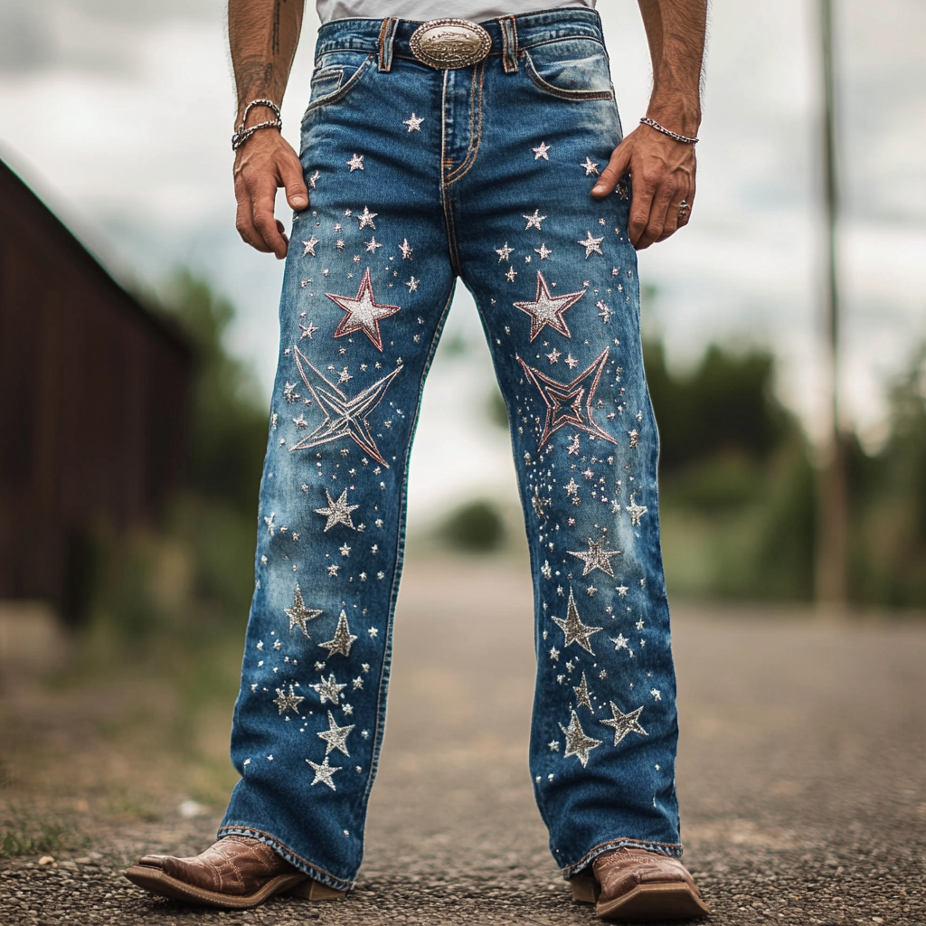 American western style jeans 