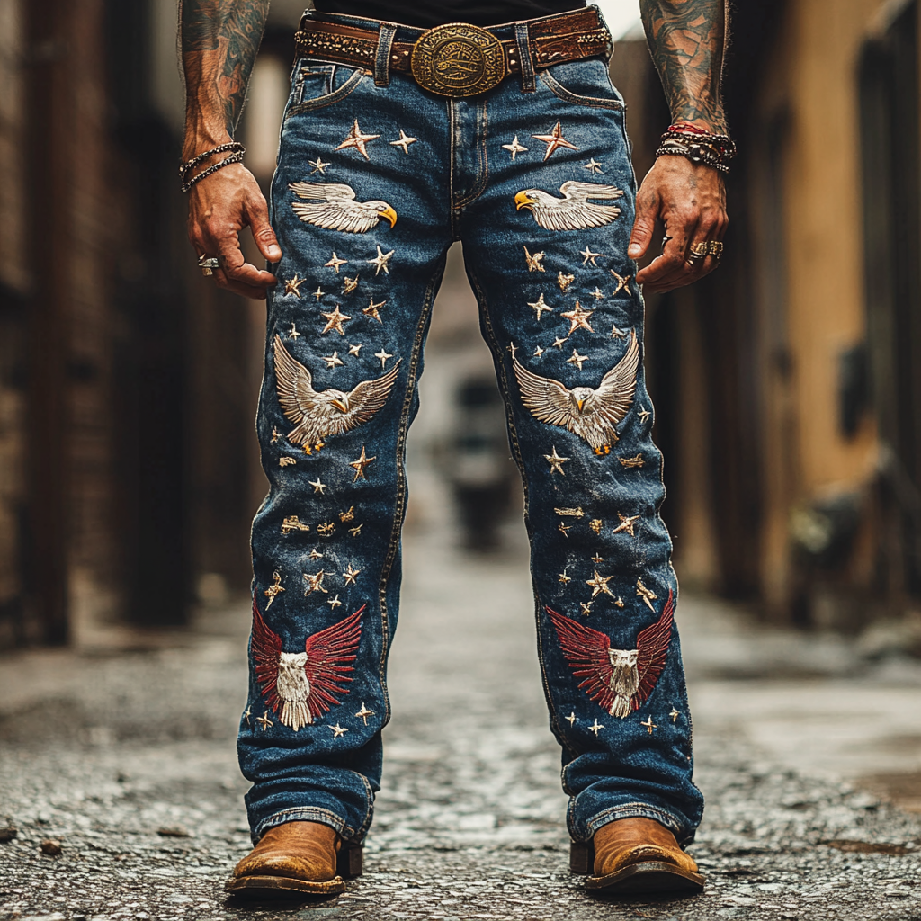 American western style jeans 