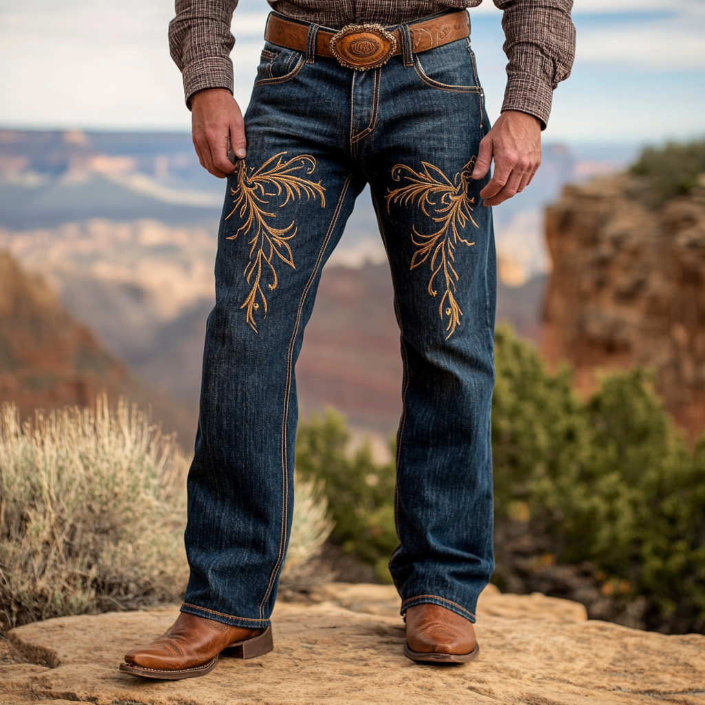 American western style jeans 