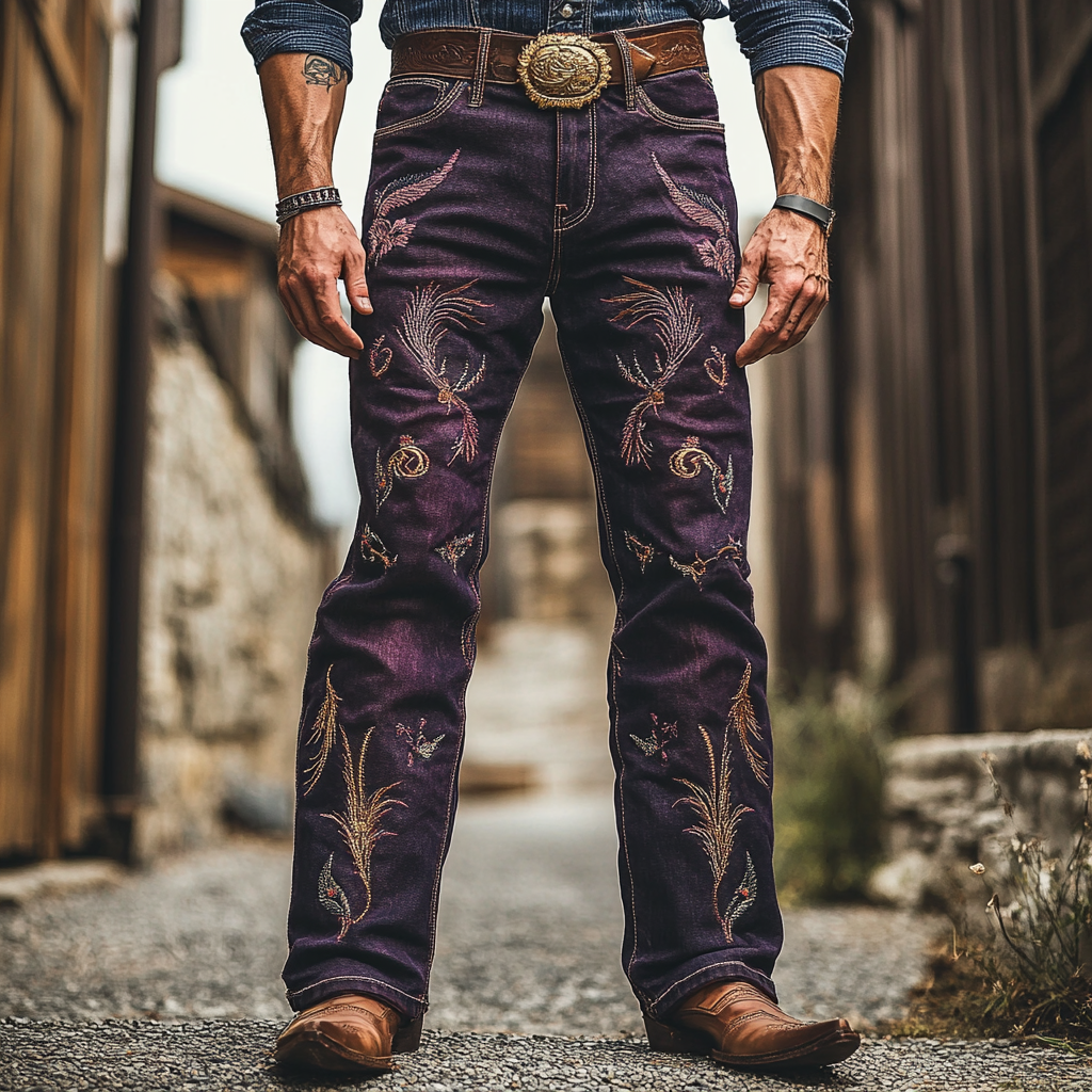 American western style jeans 