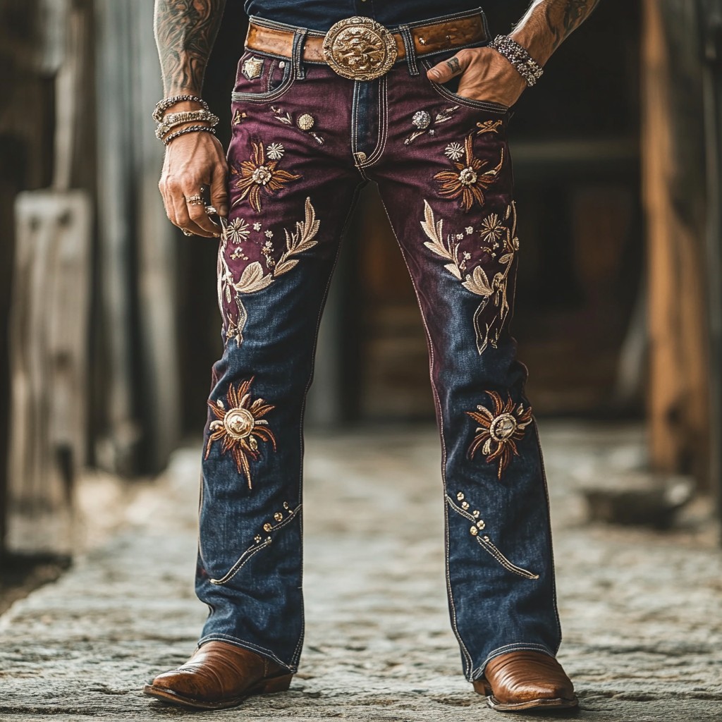 American western style jeans 