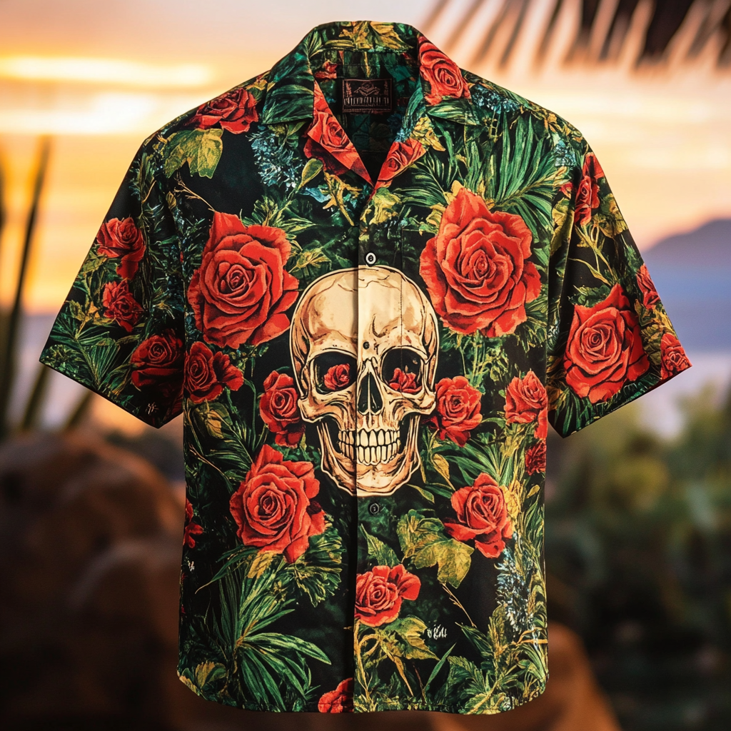 Valentine's Day themed washed distressed short sleeve shirt