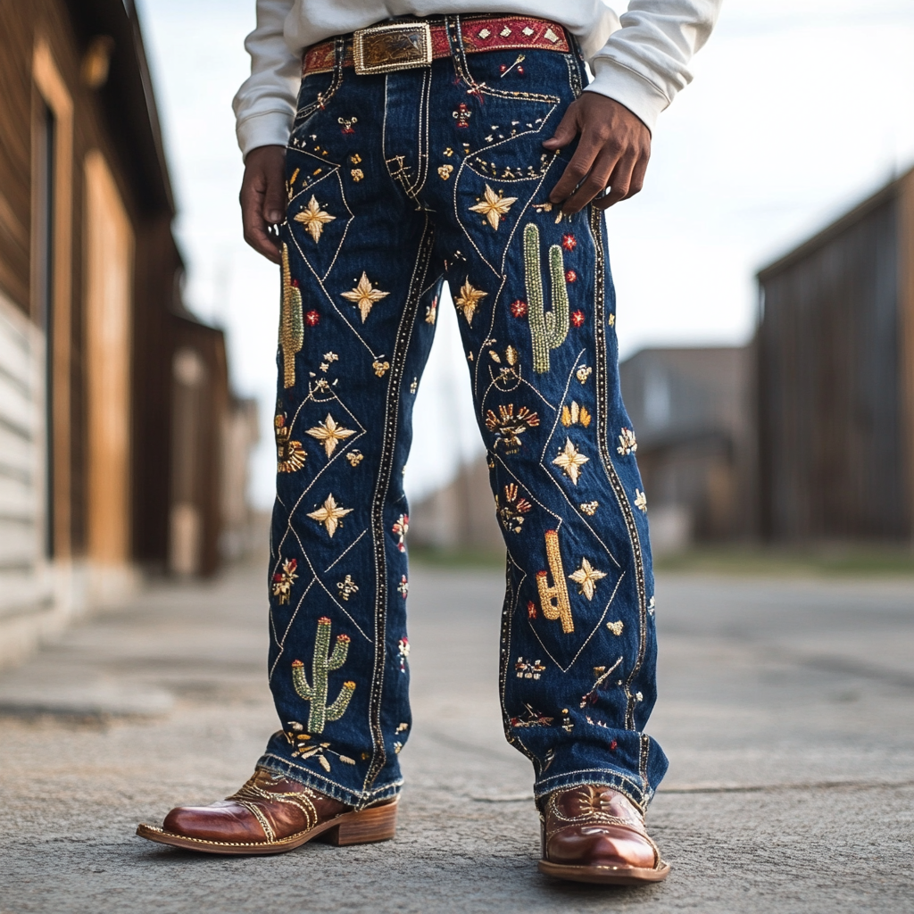 American western style jeans 